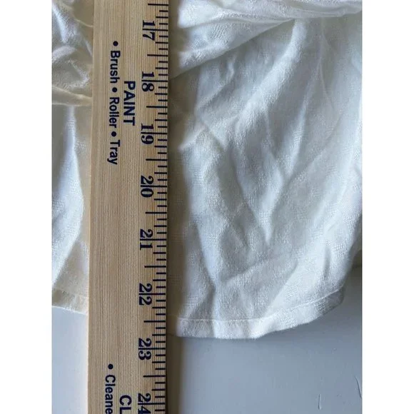 Urban Outfitters Boho Chic Twist Front Top Womens Size S Ivory - Picture 8 of 8